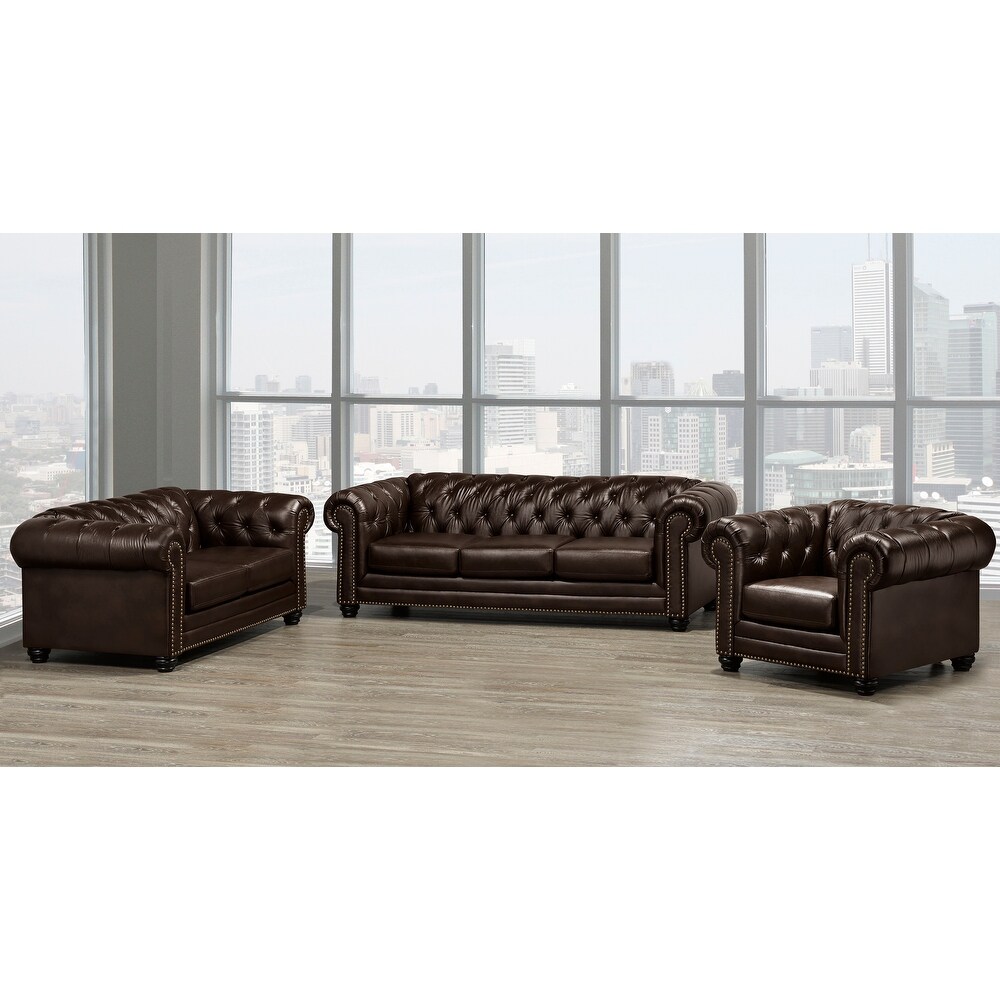 Maryport Top Grain Leather Sofa/Loveseat/Armchair