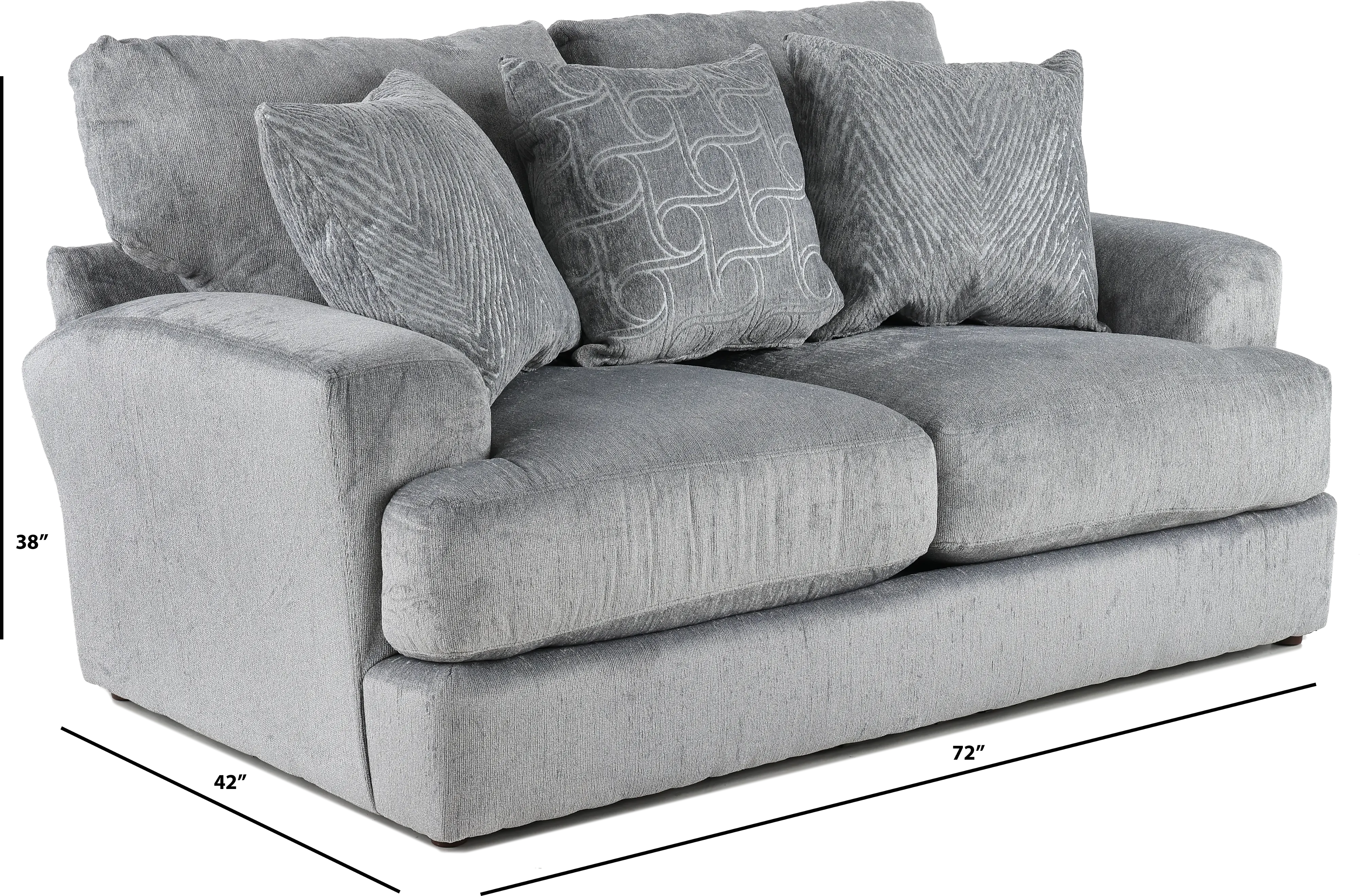 Lamar Gray Loveseat