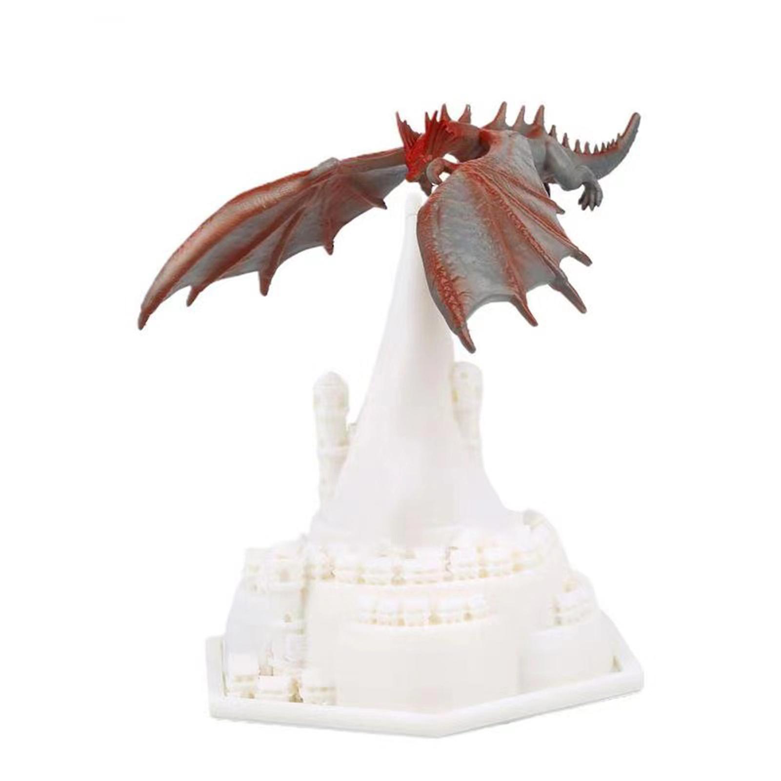 3d Printing Dragon Shape Night Light Degradable Pla Disassembled Rotatable Gentle Lighting Home Decoration Orange X-small