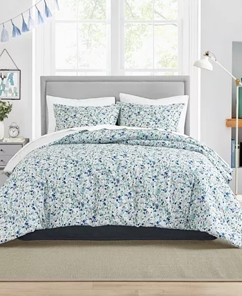 Poppy and Fritz Oliva Duvet Cover Set， Full Queen