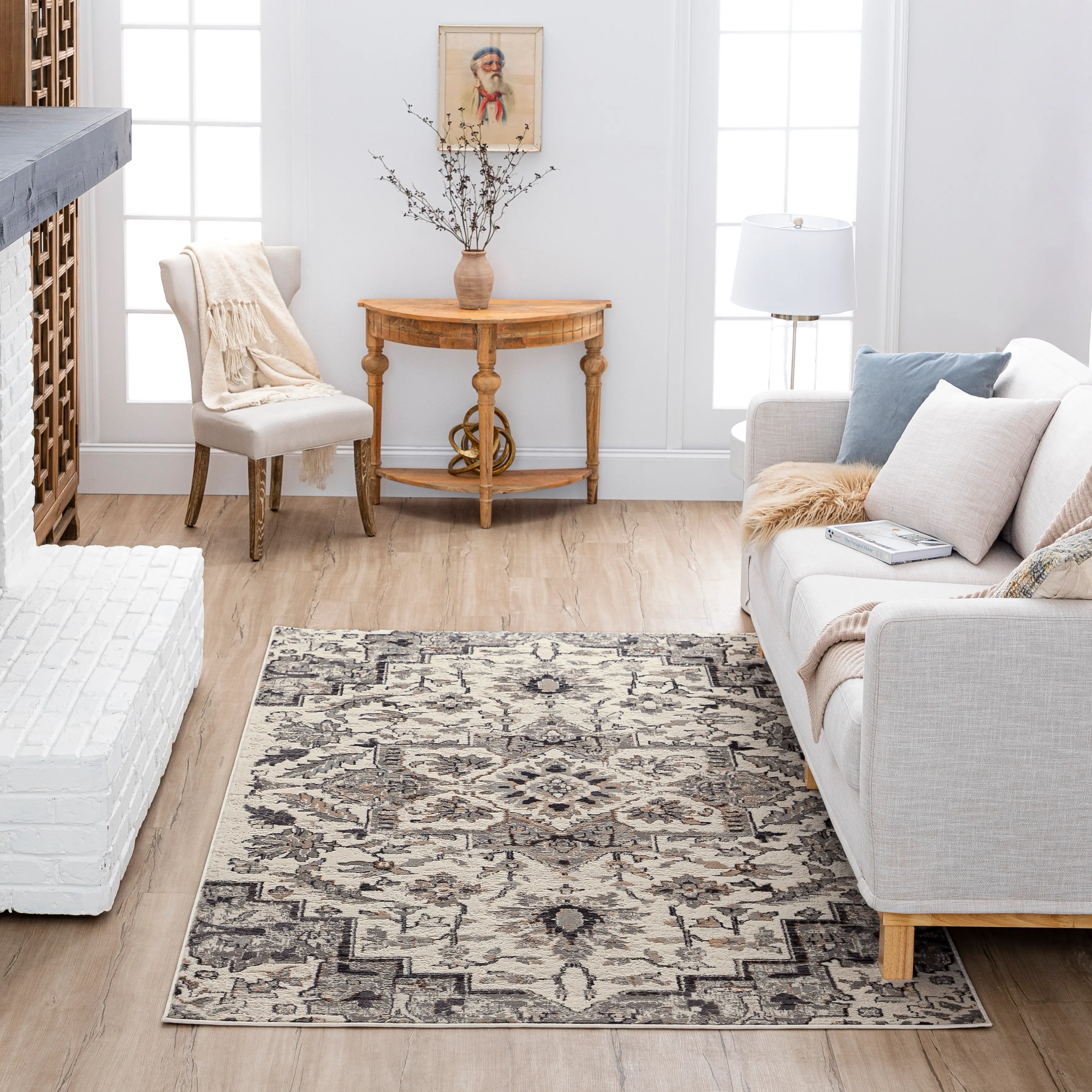 Cleo 5 x 8 Copeland Neutral Gray Area Rug