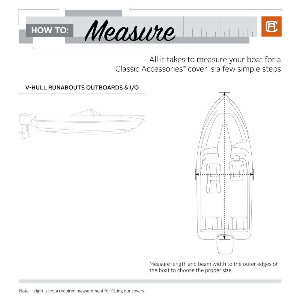Classic Accessories StormPro 22 ft. - 24 ft. Heavy Duty Boat Cover 88968