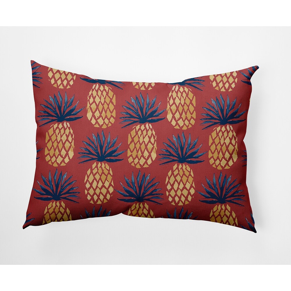 Pineapple Stripes Nautical Decorative Indoor Pillow