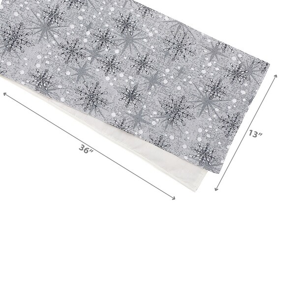 Tapestry Table Runner Snowflake 36