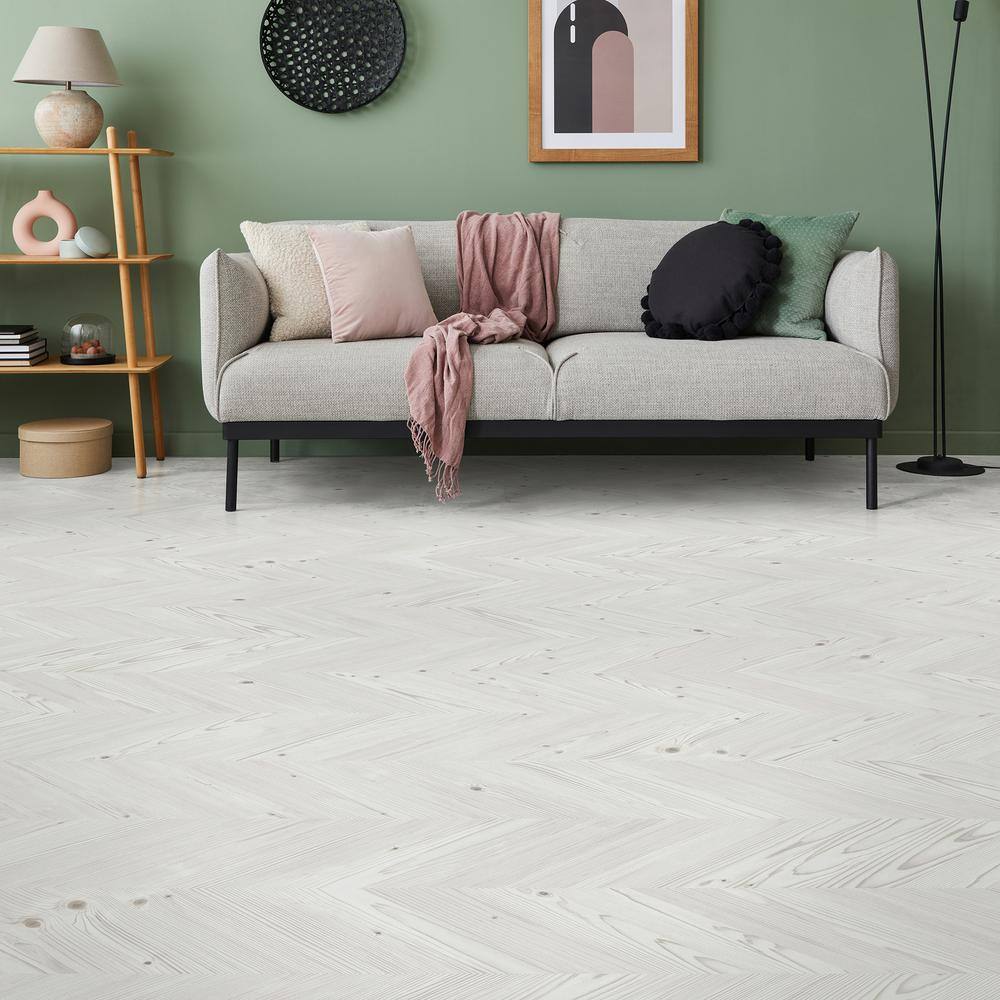 Lifeproof Chevron 12.01 in. W Morningside Cove Pine Click Lock Luxury Vinyl Plank Flooring (18.87 sq. ft.case) I2202055LC