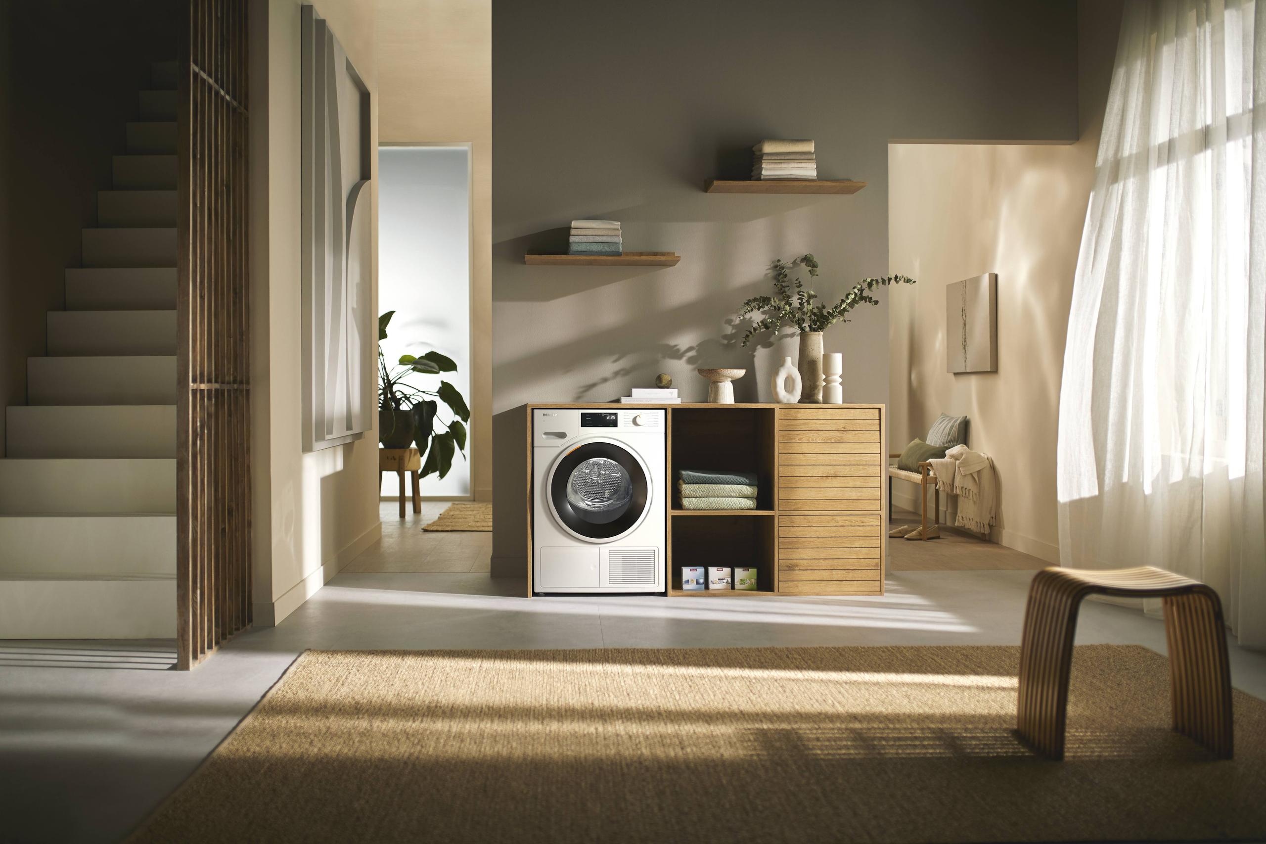 Miele TWD 360 WP 8KG LOTUS WHITE Twd 360 Wp 8Kg - T1 Heat-Pump Dryer: With Miele@Home And Fragrancedos For Laundry That Smells Great.