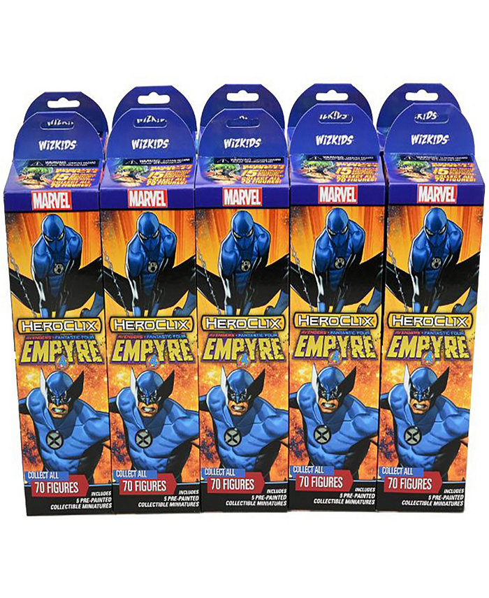 WizKids Games Marvel HeroClix Avengers Fantastic Four Empyre Booster Brick 50 Miniatures WizKids Randomly Assorted Pre-painted Role Playing Game