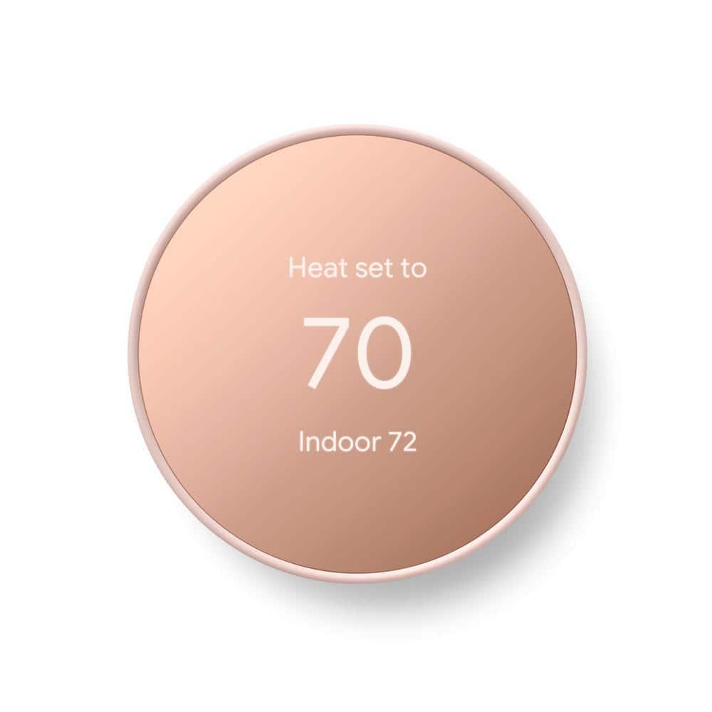 Google Nest Thermostat  Smart Programmable WiFi Thermostat Sand  Nest Thermostat Trim Kit Shell