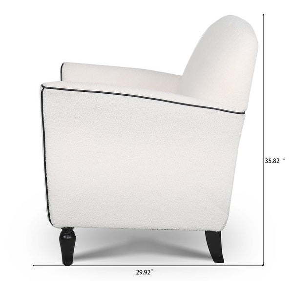 Solid Wood Accent Chairs With High-density Foam Seat