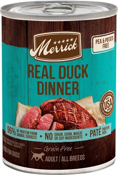 Merrick Grain-Free Real Duck Dinner Canned Dog Food