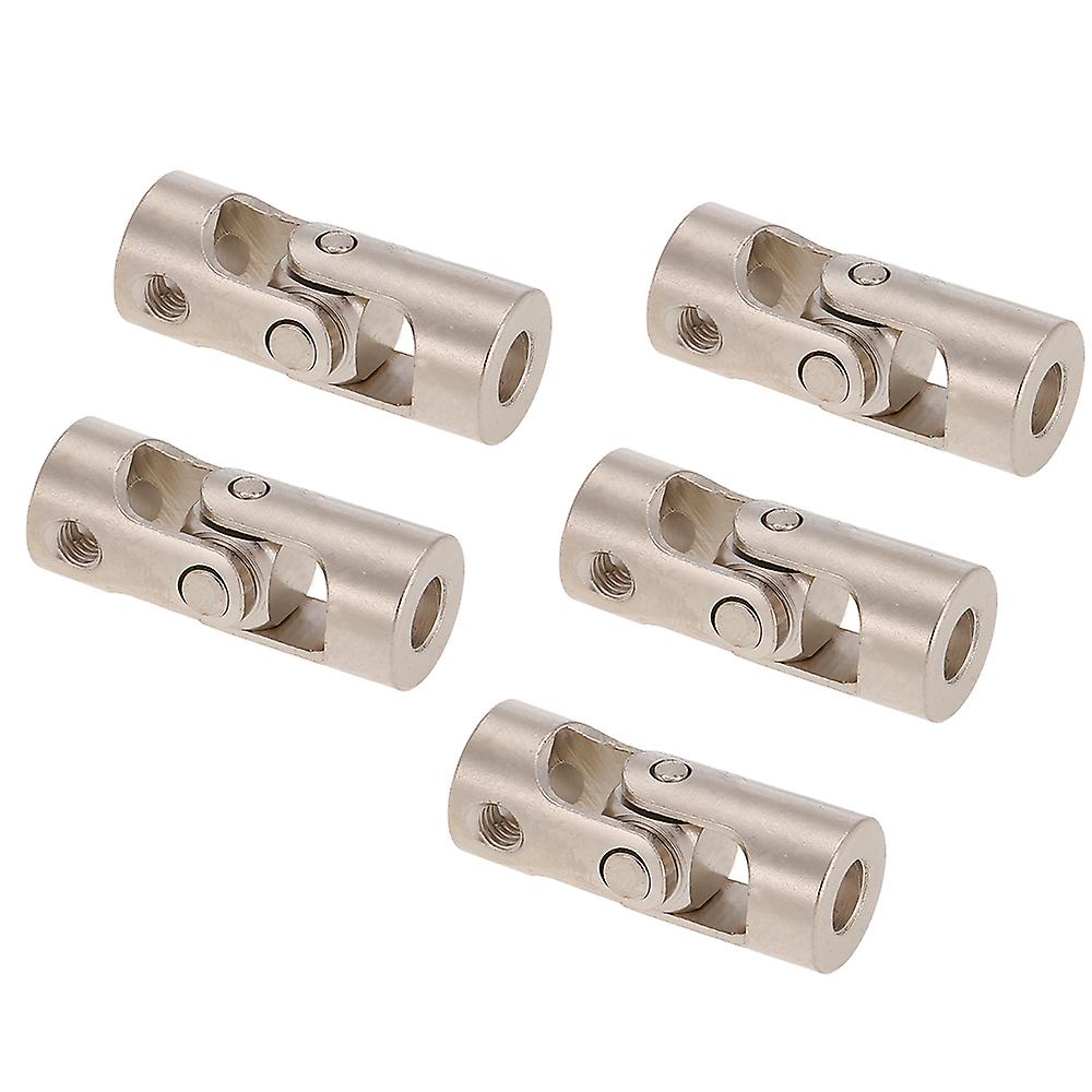 5pcs Stainless Steel 4 To 4mm Full Metal Universal Joint Cardan Couplings For Rc Car And Boat D90 Scx10 Rc4wd Red