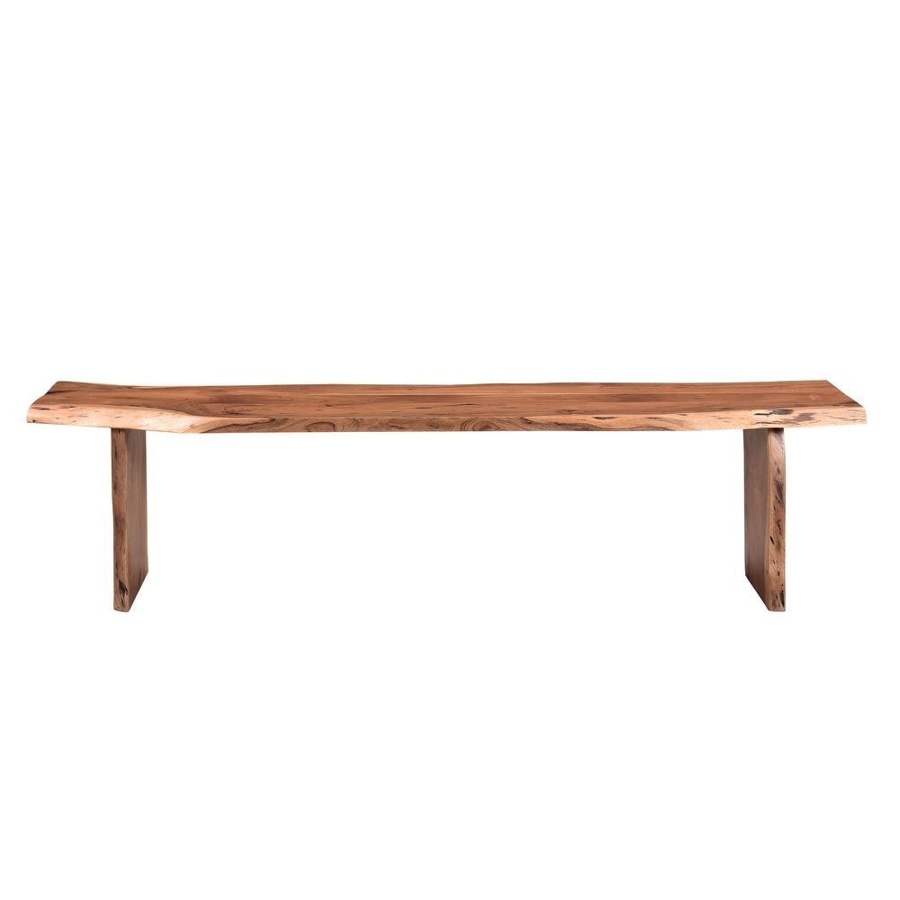 Crestone Live Edge Top/Leg Dining Bench