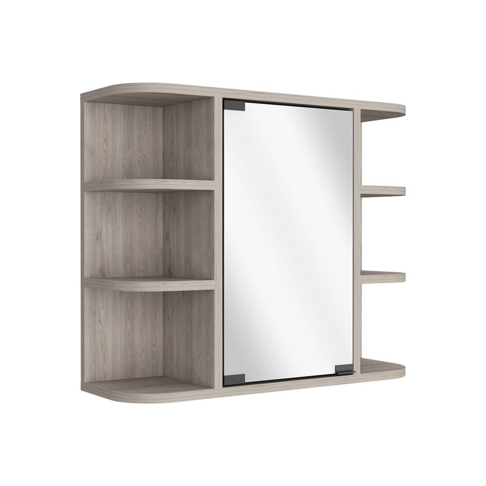 Medicine Cabinet  Six External Shelves Mirror