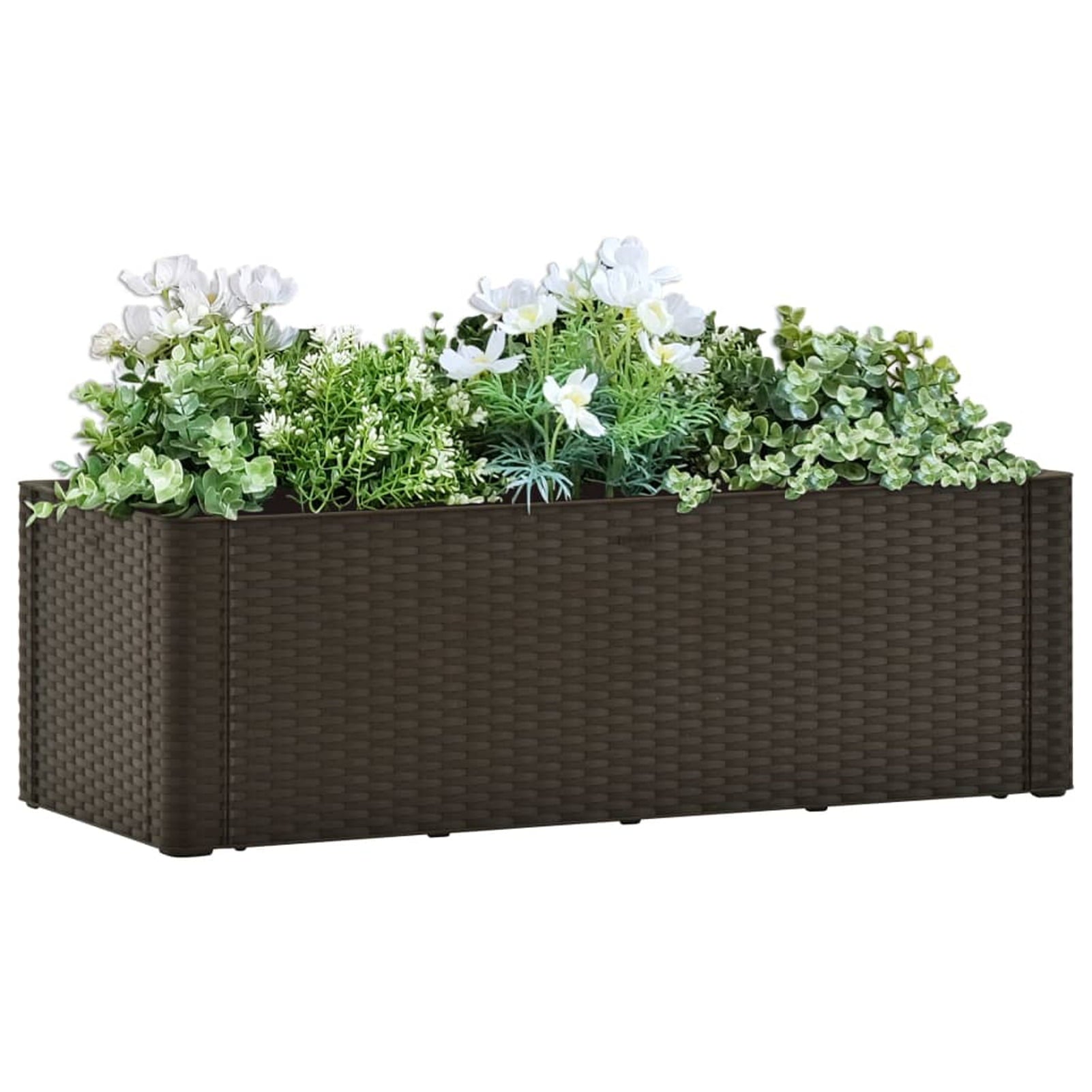 Abody Garden Raised Bed with Self Watering System Mocha 39.4"x16.9"x13"