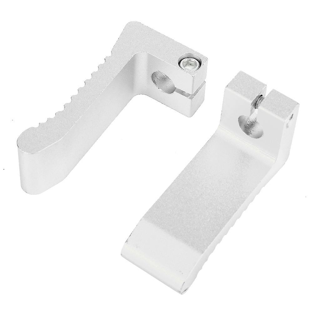 2pcs Motorcycle Foot Pedal Modification Accessories Fit For Peg Rest 43cc 47cc 49cc (silver)