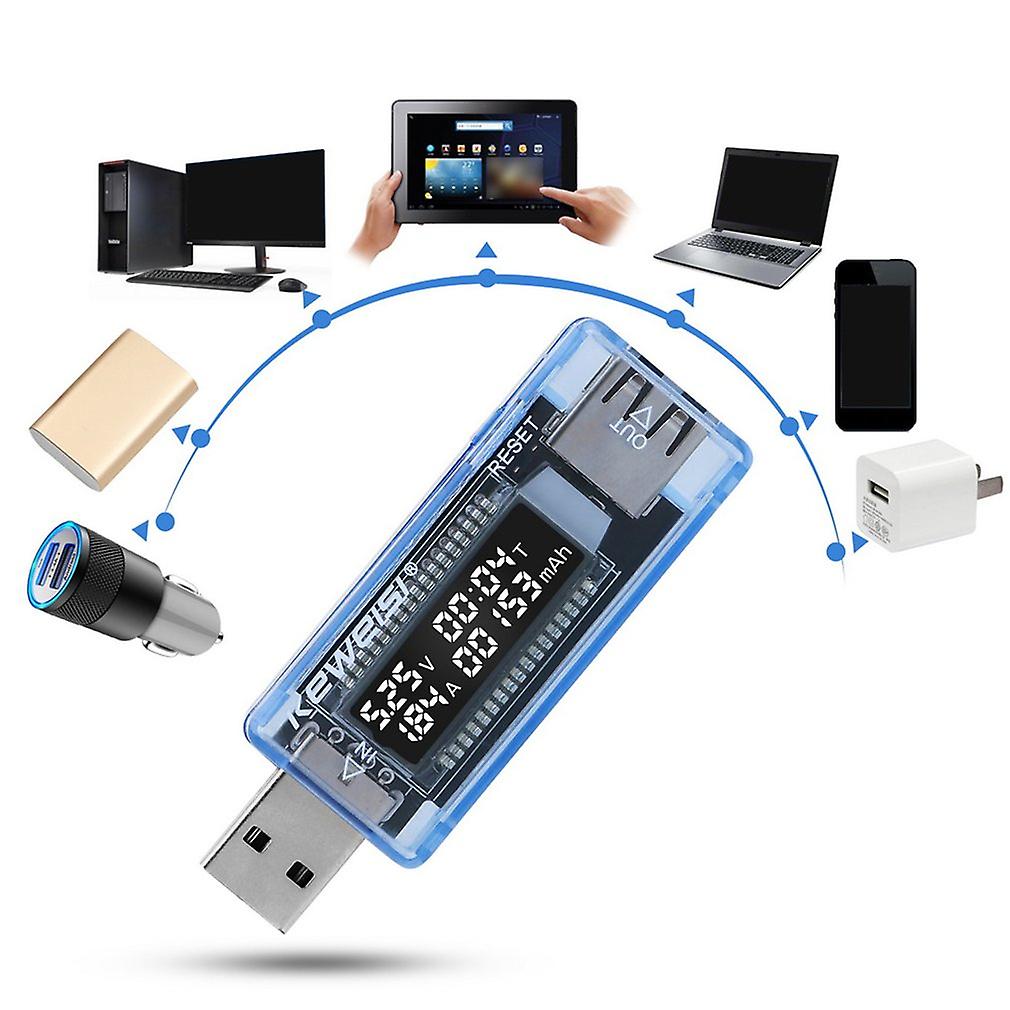 Usb Current Voltage Capacity Tester Meter Mobile Power Battery Charger Capacity Tester Volt Current Voltage Detector