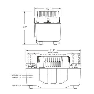 BECKETT BK171UL 115 Volt Automatic Medium Condensate Removal Pump with Safety Switch BK171UL