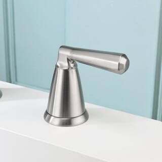 Ultra Faucets Z 2-Handle Deck-Mount Roman Tub Faucet with Hand Shower in Brushed Nickel UF65443