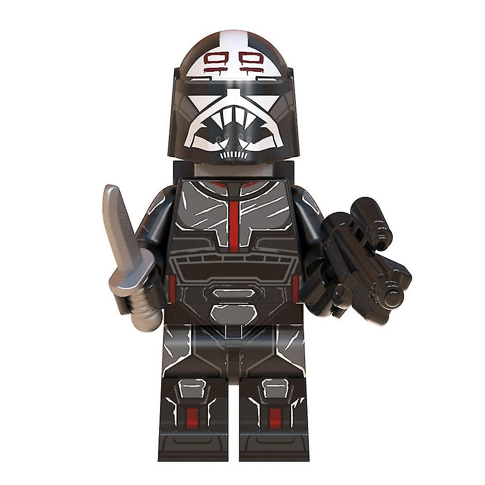 8pcs Star Wars Rex Jesse Clone Force 99 Wrecker Hunter Minifigure Assembled Mini Building Block Action Figures Toy Kids Gift