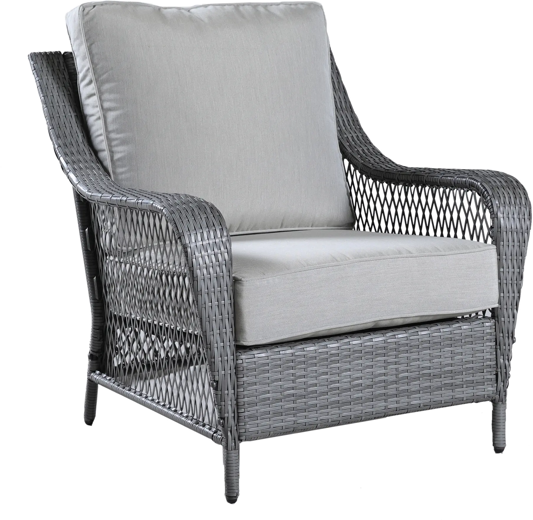 Essen II Gray Wicker Club Chair (Set of 2)