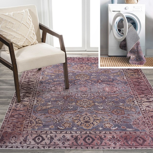 Victoria Ornate Persian All over Machine washable Area Rug Jonathan Y