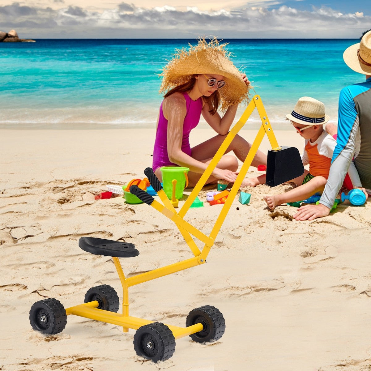 Kids Ride on Sand Digger with Wheels