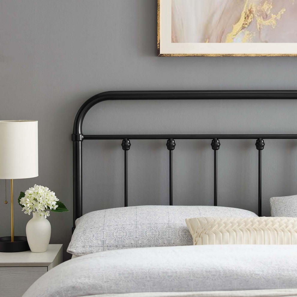 Sage Queen Metal Headboard   Traditional   Headboards   by Modway  Houzz