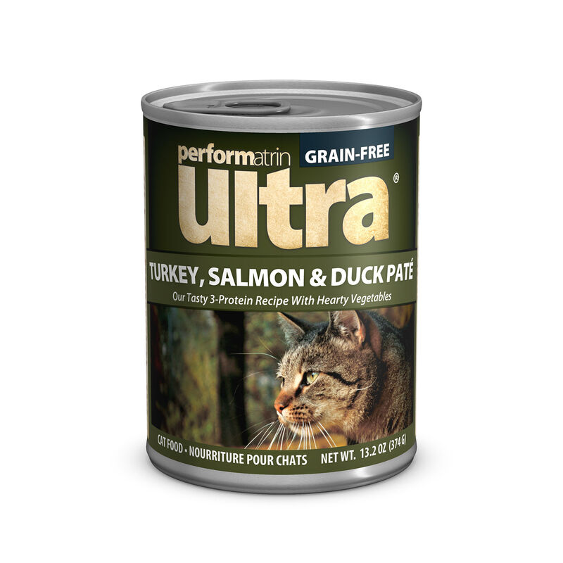 Grain-Free Turkey， Salmon - Duck Pate Cat Food 13.2oz-12Pack