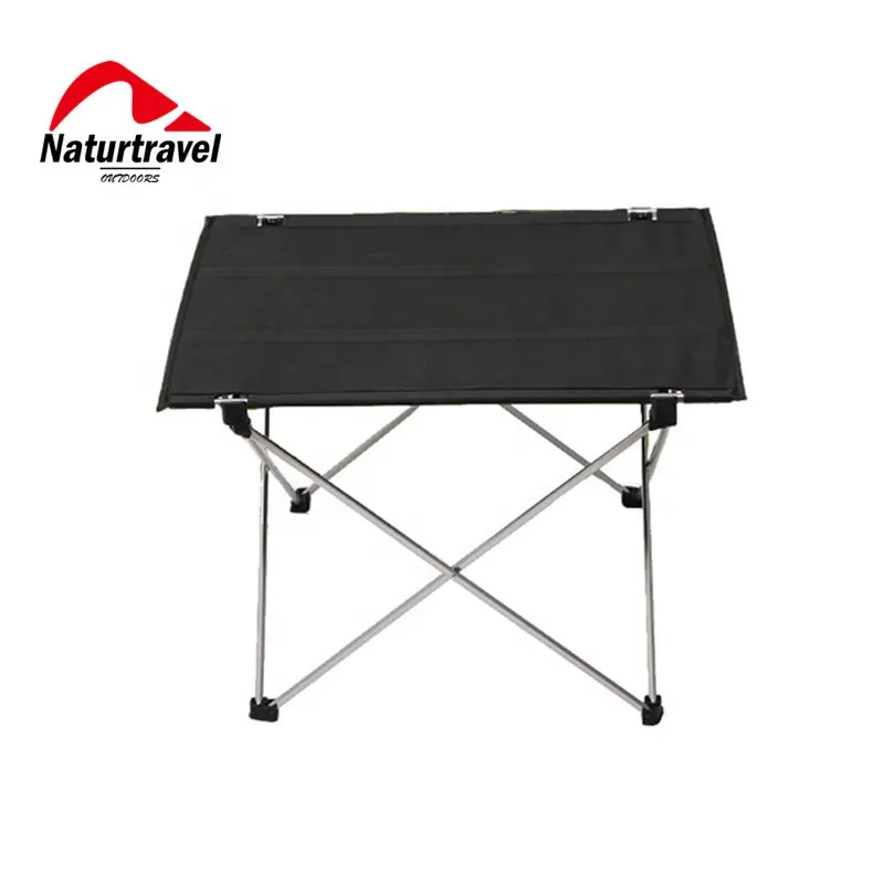 Naturtravel Portable Camping Desk Aluminum Table for Picnic Hiking Camping Beach Table Small Size Folding Picnic Table