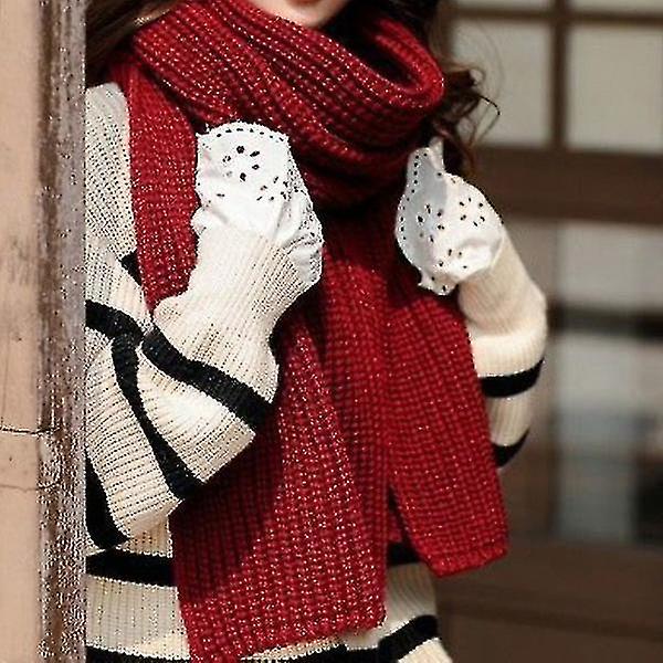 Winter Fashion Women Thick Scarf Knitted Scarves (b)