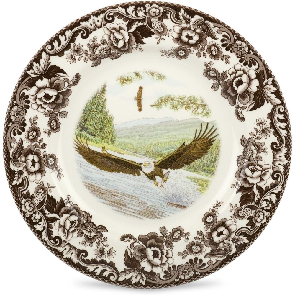 Spode Woodland Dinner Plate Birds Motif   10.5