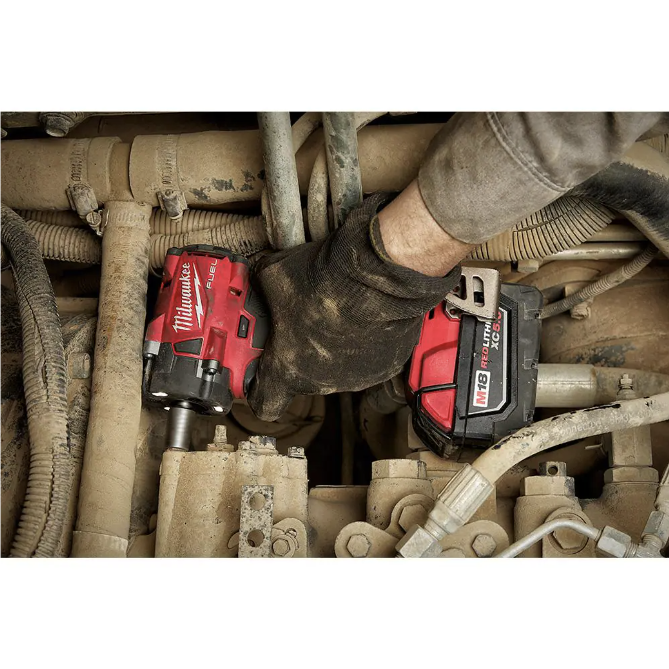 Milwaukee M18 FUEL GEN-3 18V Lithium-Ion Brushless Cordless 1/2 in. Compact Impact Wrench with Pin Detent (Tool-Only)