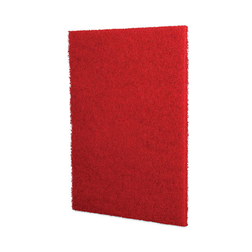 Boardwalk Buffing Floor Pads | 28 x 14， Red， 10