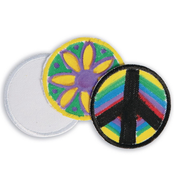 Color Me  153Iron On Round Patches (Pack of 48)