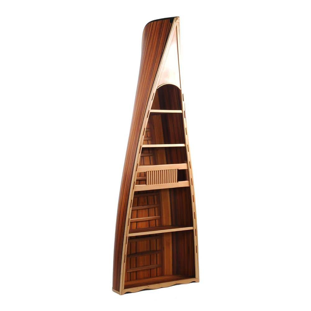 HomeRoots Amelia 20.5 in. H Wooden 5-Shelf Standard Bookcase 364286