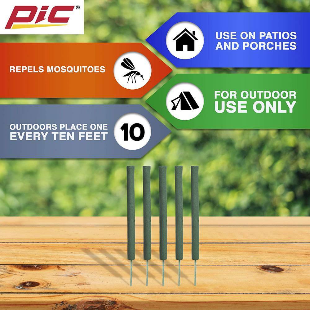 PIC Mosquito Repellent Sticks (5-PackCase) (Total Number of Sticks - 60) MOS STK-H