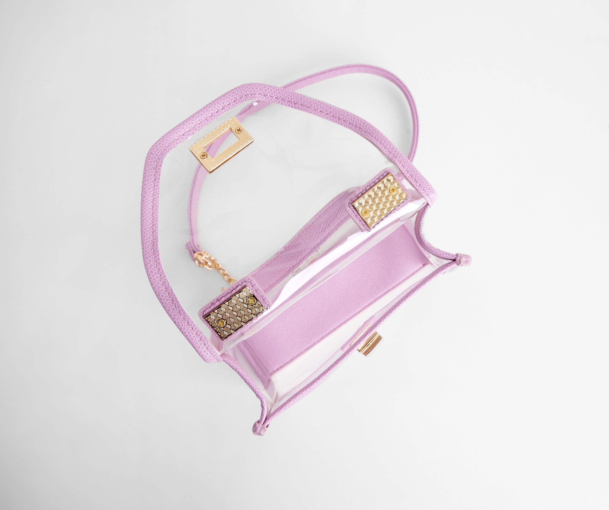 Spring's My Season Lilac Clear Purse