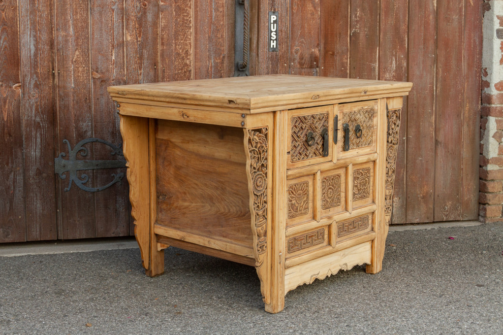 Finely Carved Asian Money Chest   Traditional   Accent Chests And Cabinets   by De cor  Houzz