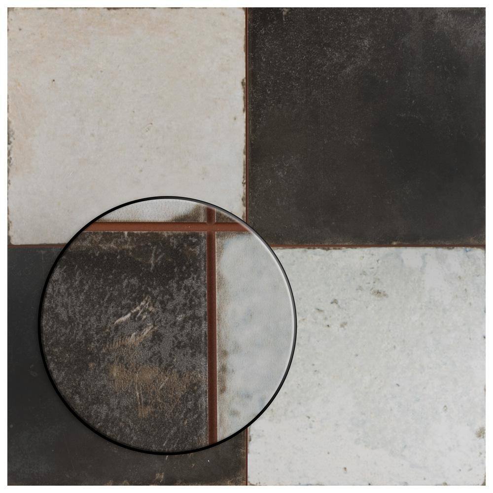 Merola Tile Kings Damero 17 58 in. x 17 58 in. Ceramic Floor and Wall Tile 10.95 sq. ft.Case FPEKDAME