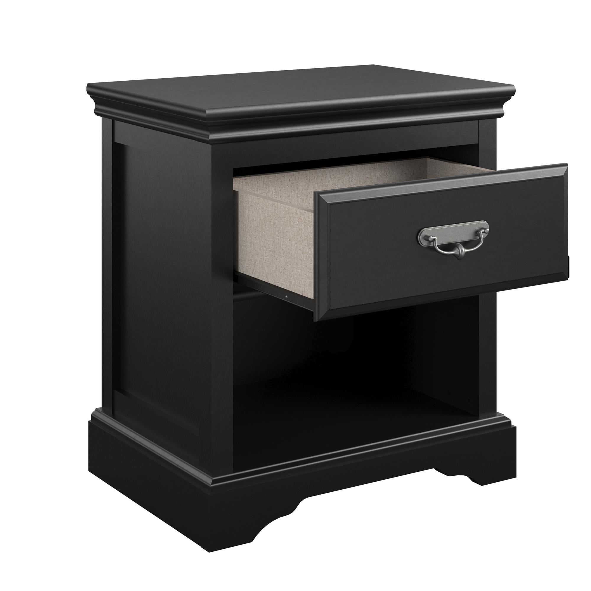 Ameriwood Home Vox Nightstand, Black