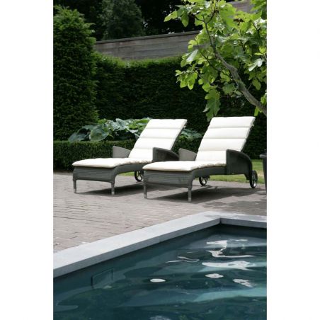 Bain de soleil VINCENT SHEPPARD Dovile - Chaise longue Lloyd Loom