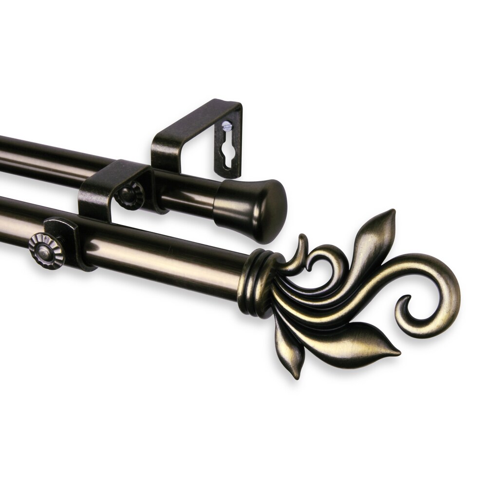 InStyleDesign Rhea Adjustable Double Curtain Rod