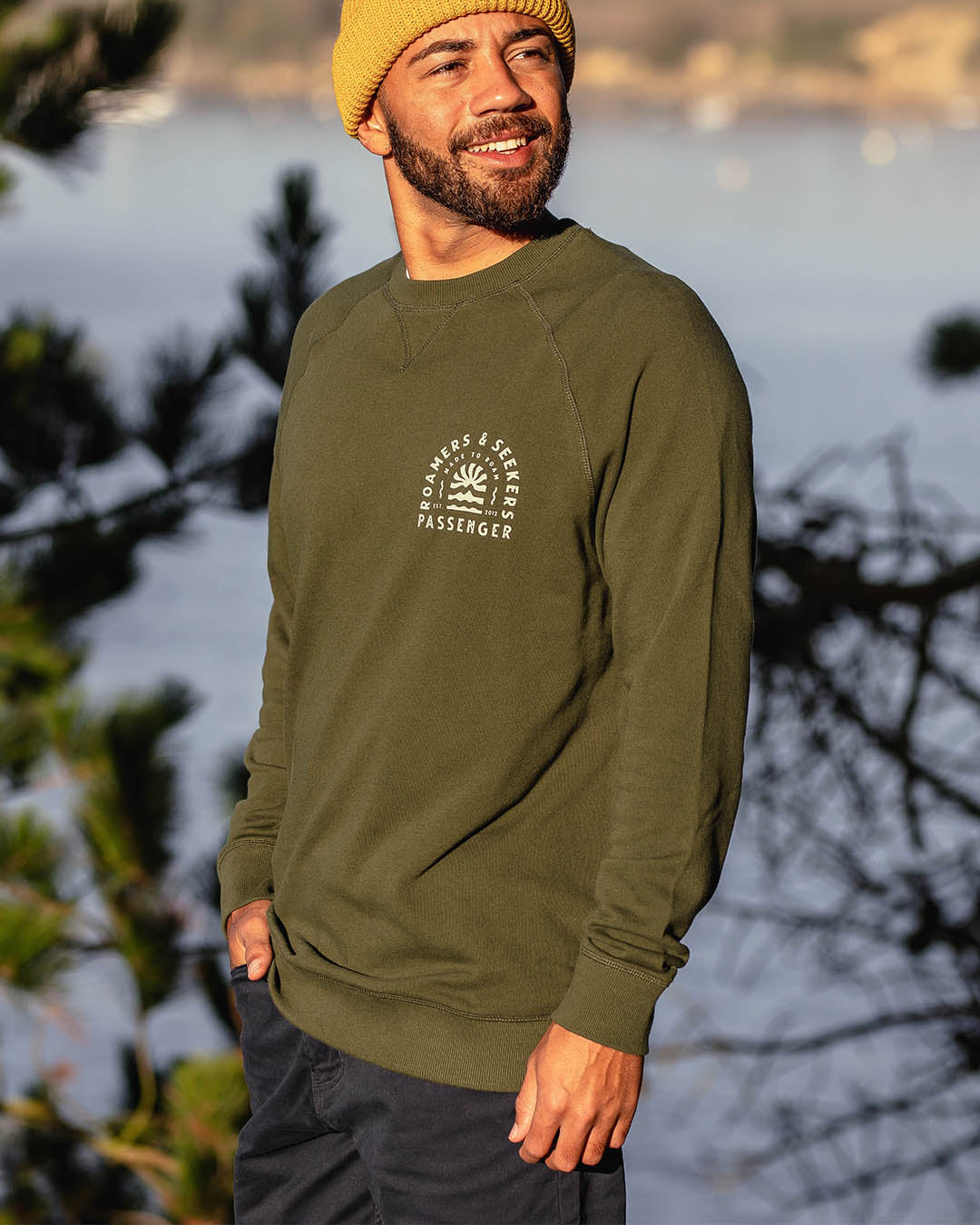 Evenfall Recycled Cotton Sweatshirt - Fir Tree