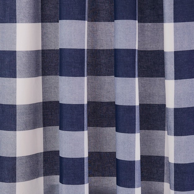 Camden Plaid Lined Curtain Panel With Rod Pocket Levtex Home