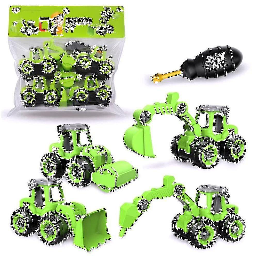 Kid Boys Disassembly Engineering Truck Excavator Bulldozer Vehicle Toy Gift