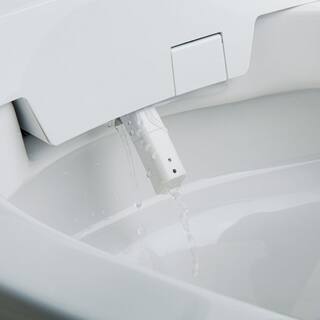 WOODBRIDGE Intelligent Comfort Height 1-Piece 1.1 GPF1.6 GPF Dual Flush Elongated Toilet in White Seat Included HT0068