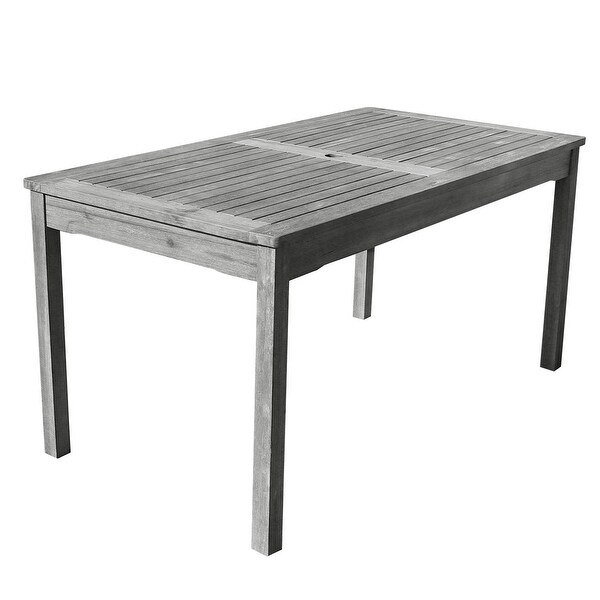 Surfside Outdoor Handscraped Hardwood Rectangular Table by Havenside Home