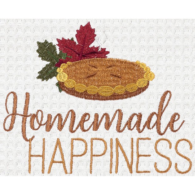 C amp f Home Homemade Happiness Waffle Weave Thanksgiving Kitchen Towel