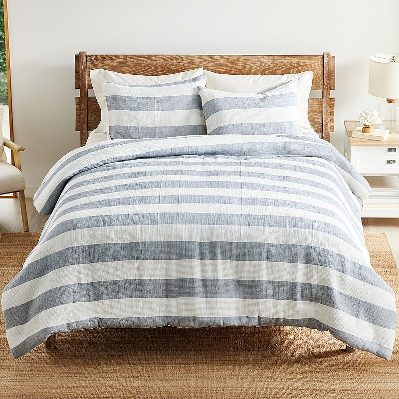 Sonoma Goods For Life? Stillwater Gauze Stripe Duvet Cover Set with Shams