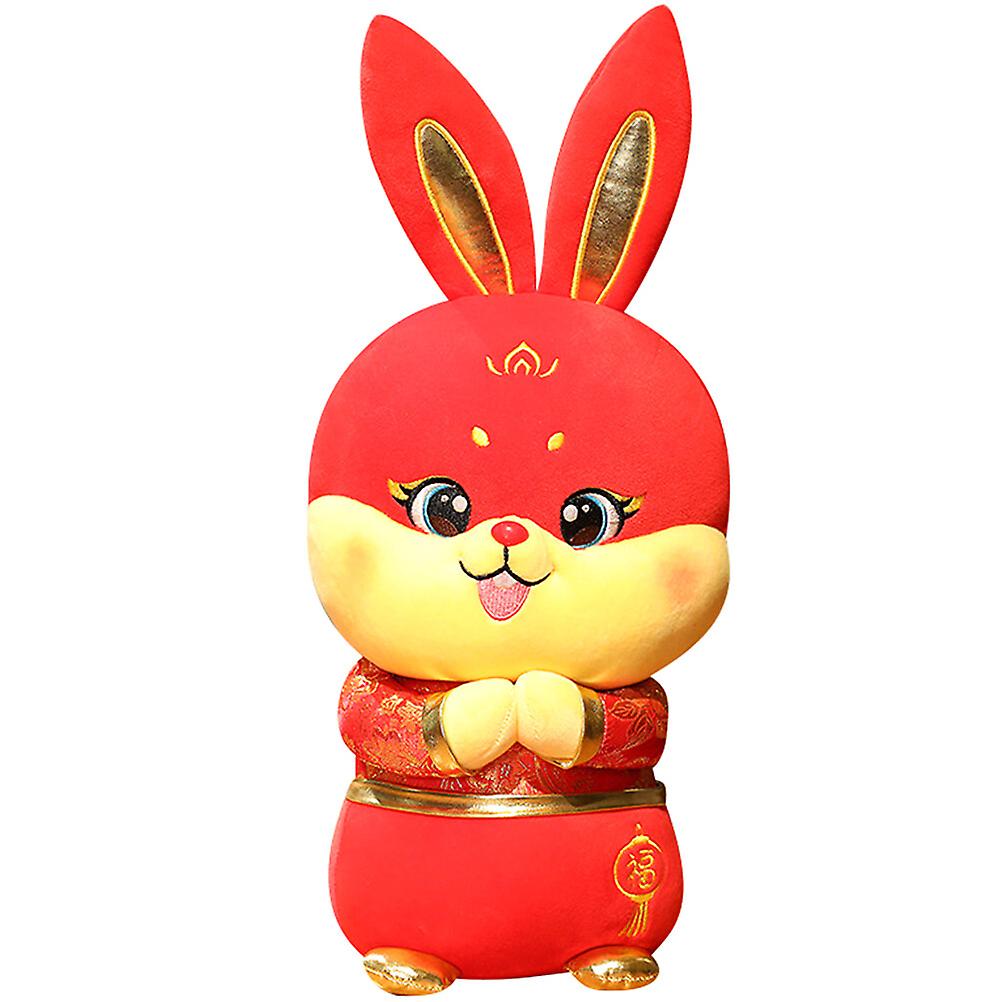 Year Of The Rabbit Doll Stuffed Rabbit Doll Plush Bunny Doll Zodiac Rabbit Doll New Year Gift